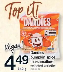 Fortinos DANDIES PUMPKIN SPICE MARSHMALLOWS offer