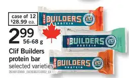 Fortinos CLIF BUILDERS PROTEIN BAR offer