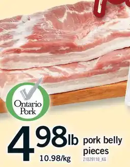 Fortinos PORK BELLY PIECES offer