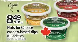 Fortinos NUTS FOR CHEESE CASHEW-BASED DIPS offer