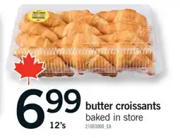 Fortinos BUTTER CROISSANTS, 12'S offer