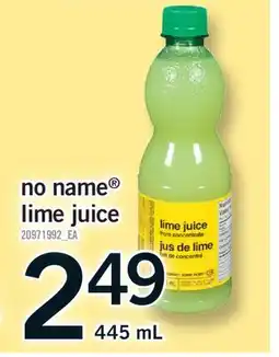 Fortinos NO NAME LIME JUICE offer