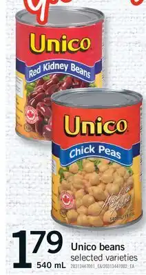 Fortinos UNICO BEANS offer