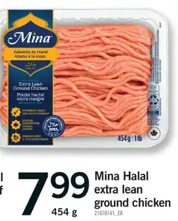 Fortinos MINA HALAL EXTRA LEAN GROUND CHICKEN offer