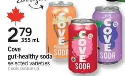 Fortinos COVE GUT-HEALTHY SODA offer