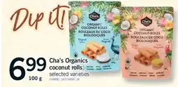 Fortinos CHA'S ORGANICS COCONUT ROLLS offer