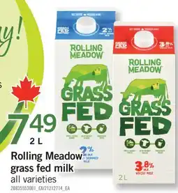 Fortinos ROLLING MEADOW GRASS FED MILK offer