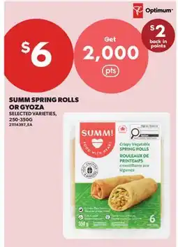 Real Canadian Superstore SUMM SPRING ROLLS OR GYOZA offer