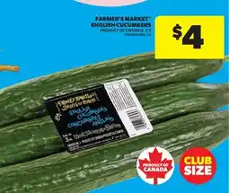 Real Canadian Superstore FARMER'S MARKET ENGLISH CUCUMBERS, 3'S offer