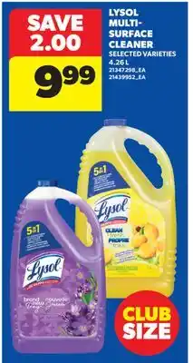 Real Canadian Superstore LYSOL MULTISURFACE CLEANER offer