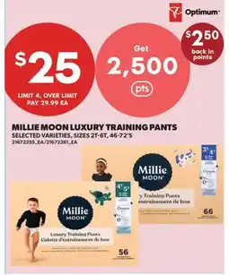 Real Canadian Superstore MILLIE MOON LUXURY TRAINING PANTS, 46-72'S offer