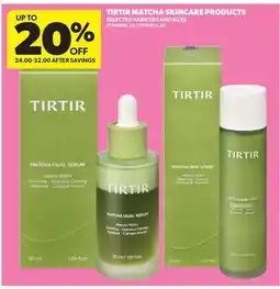 Real Canadian Superstore TIRTIR MATCHA SKINCARE PRODUCTS offer