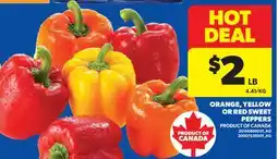 Real Canadian Superstore ORANGE, YELLOW OR RED bell PEPPERS offer
