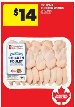 Real Canadian Superstore PC SPLIT CHICKEN WINGS, UP TO offer