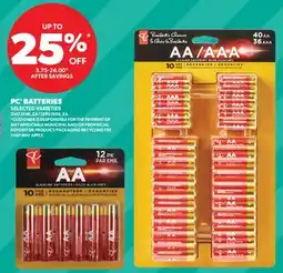 Real Canadian Superstore PC BATTERIES offer