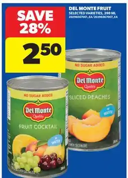 Real Canadian Superstore DEL MONTE FRUIT offer