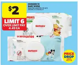 Real Canadian Superstore HUGGIES 1X BABY WIPES, 55-64'S offer