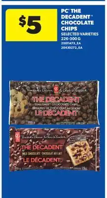 Real Canadian Superstore PC THE DECADENT CHOCOLATE CHIP offer