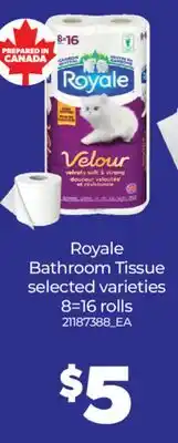 Real Canadian Superstore ROYALE BATHROOM TISSUE, 8-16 ROLLS offer