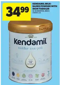 Real Canadian Superstore KENDAMIL MILK-BASED POWDER WITH IRON TODDLER offer