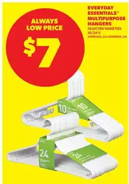 Real Canadian Superstore EVERYDAY ESSENTIALS MULTIPURPOSE HANGERS, 10/24'S offer