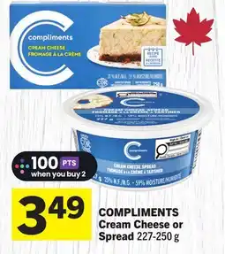 Foodland COMPLIMENTS Cream Cheese or Spread offer