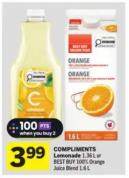 Foodland COMPLIMENTS Lemonade offer