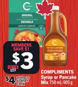 Foodland COMPLIMENTS Syrup or Pancake Mix offer