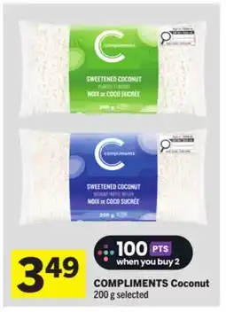 Foodland COMPLIMENTS Coconut offer