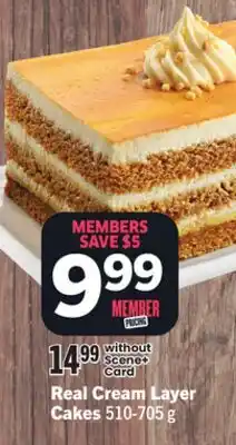 Foodland Real Cream Layer Cakes offer
