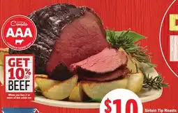 Foodland Sirloin Tip Roasts offer