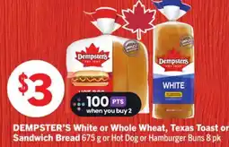 Foodland DEMPSTER'S White or Whole Wheat, Texas Toast or Sandwich Bread offer