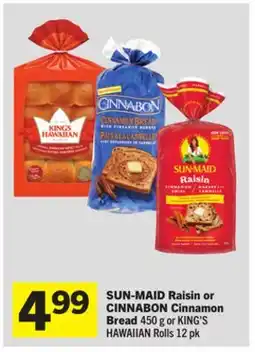 Foodland Raisin or Cinnamon Bread offer