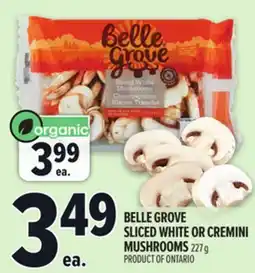 Metro BELLE GROVE SLICED WHITE OR CREMINI MUSHROOMS offer