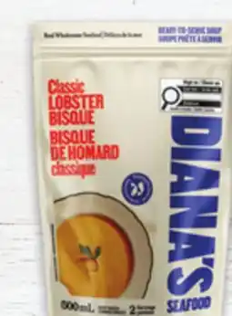 Metro DIANA'S CLAM CHOWDER OR LOBSTER BISQUE offer