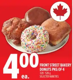 Metro FRONT STREET BAKERY DONUTS PKG OF 4 offer