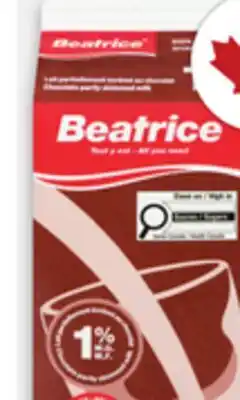 Metro LACTANTIA ULTRAPUR OR BEATRICE CHOCOLATE MILK offer
