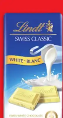 Metro LINDT SWISS CLASSIC CHOCOLATE BARS offer