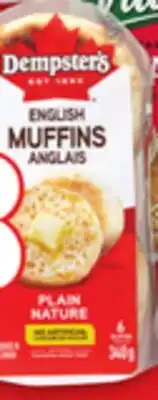 Metro VILLAGGIO ITALIAN STYLE BREADS, BUNS OR DEMPSTER'S ENGLISH MUFFINS offer