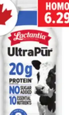 Metro LACTANTIA ULTRAPUR OR BEATRICE CHOCOLATE MILK offer