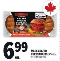 Metro MARC ANGELO CHICKEN BURGERS offer