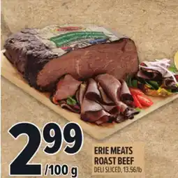 Metro ERIE MEATS ROAST BEEF offer