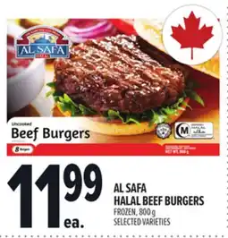 Metro AL SAFA HALAL BEEF BURGERS offer
