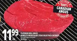 Metro PLATINUM GRILL ANGUS BONELESS INSIDE BLADE STEAK VALUE PACK OR ROAST offer