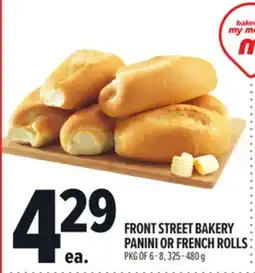 Metro FRONT STREET BAKERY PANINI OR FRENCH ROLLS offer