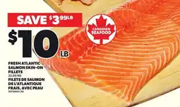 Independent City Market FRESH ATLANTIC SALMON SKIN-ON FILLETS offer
