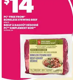 Independent City Market PC FREE FROM BONELESS STEWING BEEF offer