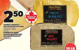 Independent City Market FARMER'S MARKET RED OR WHITE POTATOES, 10 LB BAG offer