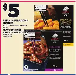 Independent City Market ASIAN INSPIRATIONS ENTRÉES offer