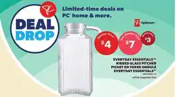 Independent City Market EVERYDAY ESSENTIALS RIBBED GLASS PITCHER offer
